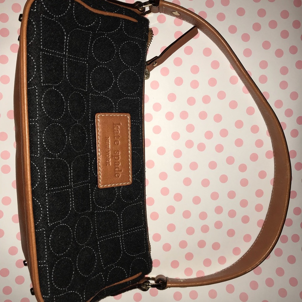 Rare Kate Spade Black felt bag